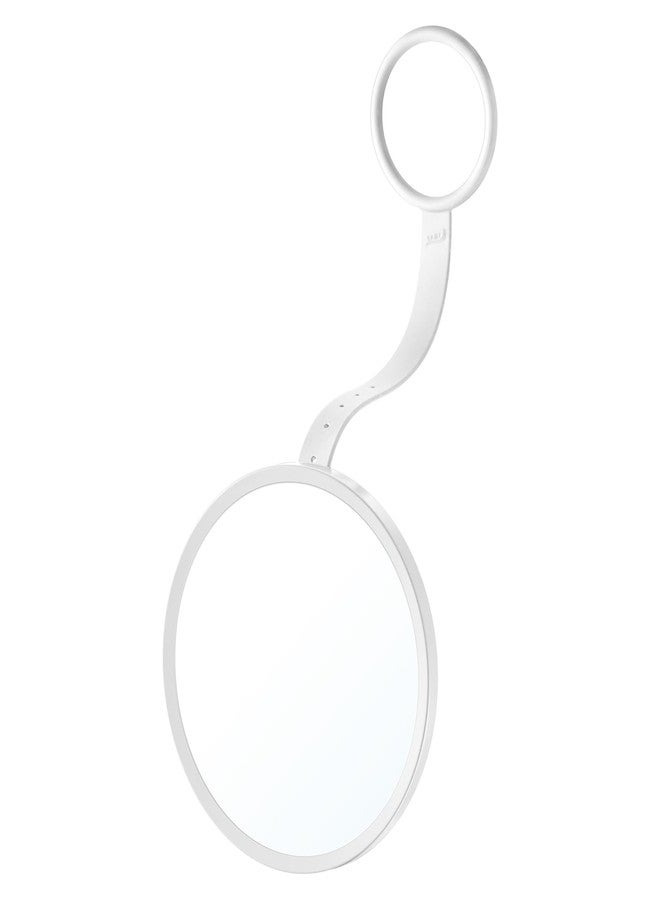 تايلي مرآة استحمام TAILI مقاومة للضباب للحلاقة، مرآة سيليكون معلقة مقاومة للضباب للسفر والتخييم، إكسسوارات استحمام، إكسسوارات حمام، غير قابلة للكسر - هدايا للرجال والنساء، أبيض - Image 1